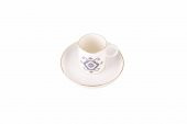 Porland Arabesque Desen5 Tabaklı Kahve Fincanı 85cc 04ALM006043 - 2
