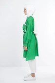 YAKA TAŞ DETAYLI TUNİK - Benetton Yeşil - 2