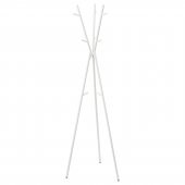 Ayaklı Vestiyer-Askılık MeridyenDukkan Beyaz Renk, 169 cm Metal Açık Elbise Askılığı - 1