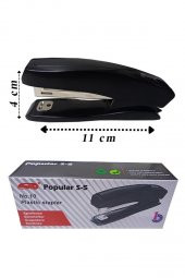 Zımba Makinesi Siyah S-5 Stapler No:10 1 Adet Küçük Zımba Makinası 10-15 Sayfa Ofis Büro Okul Öğrenci Küçük Boy - 1