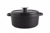 Porland Sapore Siyah Döküm Derin Tencere 24 Cm 04Fst002572 - 3