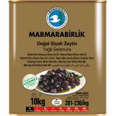 Marmarabirlik Siyah Zeytin XL Yağlı Salamura Teneke 10 KG - 1
