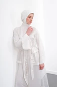 ORGANZE & SANDY LUXURY İKİLİ TAKIM - Ekru - 5