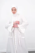 ORGANZE & SANDY LUXURY İKİLİ TAKIM - Ekru - 6