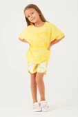 Roly Poly 3086 Garson Fruit Pattern Açık Yeşil Kız Çocuk Şort Takım - 3