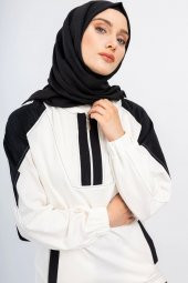 KAPİTONE DETAYLI YELEKLİ 3 LÜ TAKIM - Ekru - 7