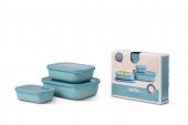 Mepal Set Cirqula Rectangular 3 Parça Saklama Kabı (500+1000+2000) - 1