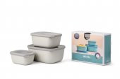 Mepal Set Cirqula Rectangular 3 Parça Saklama Kabı (500+1000+2000) - 1