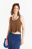 Kalın Askılı Crop Bluz - 1