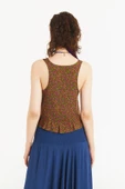 Kalın Askılı Crop Bluz - 5