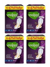 Molped Süpernight Gece 22 Li X 4 Adet Hijyenik Ped - 1