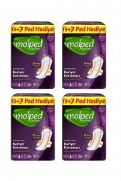 Molped Süpernight Uzun 26 Lı X 4 Adet Hijyenik Ped - 1