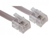 Yassı Gri 2 Pin Telefon Kablosu 20 Metre - 1