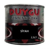 Duygu Sentetik Boya Siyah 1 GALON 2,85 KG AĞIRLIK 2.5 LT HACİM - 1