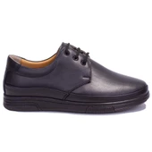 Dagoster DMA08-430 Siyah Ortopedik Günlük Deri Erkek Ayakkabı - 2