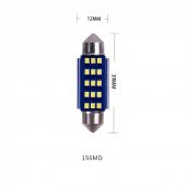 Dekoratif led ampul 15SMD CANBUS 39mm sofit ampul beyaz/ LAAM870 - 4