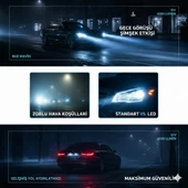 Space Led Far Ampulü H11 - Buz Mavisi (3500LM) thumbnail 2