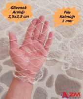 Azmtürkiye Balkon Filesi 2,5x5 Metre Kuş Filesi Kedi Filesi Güvercin Önleme Ağı - 2