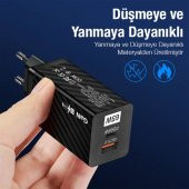Ally Pd 65W Gan USB + Type-C Hızlı Şarj Başlığı Şarj Aleti ALL-35457 - 3