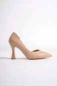 Yeva Ten Rengi Yanı Açık Kadeh Topuklu Ayakkabı thumbnail 2