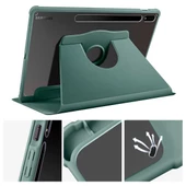 Gpack Samsung Galaxy Tab S8 Plus SM-X800 Kılıf Termik Arkası Şeffaf Smart Kapaklı Kalem Bölmeli T1 - 4