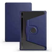 Gpack Samsung Galaxy Tab S7 FE LTE T737 Kılıf Termik Arkası Şeffaf Smart Kapaklı Kalem Bölmeli T1 - 8