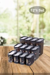 King Mop 12li Sızdırmaz Kapaklı Erzak Saklama Kabı Seti 4 x (1200 Ml, 1700 Ml, 2400 Ml) FÜKMMSK-01 - 2