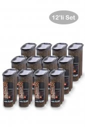 King Mop 12 Adet Büyük Boy Sızdırmaz Kapaklı Erzak Saklama Kabı Seti 12 X (2400 ml) - 2
