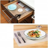 King Mop Eva Kaymaz 45cm X 10 Metre Şeffaf Kaymaz Raf Dolap Içi Ve Çekmece Içi Örtüsü - 2