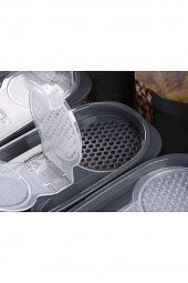 King Mop 15li Sızdırmaz Kapaklı Erzak Saklama Kabı Seti 5 x ( 1200 Ml, 1700 Ml, 2400 Ml ) KMMSK-01 - 5