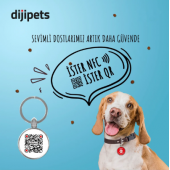 MVG Store Dijipets Beyaz Pati Dostu Akıllı Tasma Dijital Künye Ve Konum Bilgisi (Kayıp İlanı Vermeye Son) - 3
