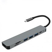 Coofbe 7in1 Type-C HUB Type-C Dönüştürücü Çoğaltıcı Hub 30HZ 4K 1080P HDMI Usb Çoğaltıcı Sd Kart Giriş - 1
