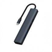 Coofbe Pd 100W 7in1 Type-C HUB RJ45 HDMI Kart Okuyucu Type-c Dönüştürücü Çoğaltıcı USB3.0 Çoğaltıcı - 4