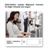 Coofbe 70mAh 2.4GHz 120MT Gürültü Önleyici Kablosuz Yaka Mikrofonu 3in1 3.5MM Type-C İphone Mikrofon - 2