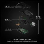 Logitech G Pro X Superlıght Ultra Hafif Hero 25.600 Dpı 400 Ips Lıghtspeed Kablosuz Oyuncu Mouse - Siyah - 8