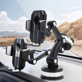 Coofbe Robotic 2İN1 Araç İçi Torpido Üzeri Telefon Tutucu Araç Ön Cam Telefon Tutucu Teleskopic - 2