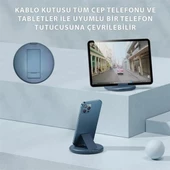 Coofbe 6İN1 Super Şarj 60W Şarj Kablo İstasyonu USB Typc-e Dönüştürücü, Sim Aparatlı Seyahat Seti - 9