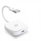 Coofbe Apple Car Play Aktarım Adaptörü iPhone İle Uyumlu Ekran Yansıtıcı Kablosuz Apple Car Play Dönüştürücü - 1
