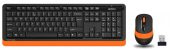 A4-TECH FG1010 Q Türkçe Siyah/Turuncu Multimedya Set (Klavye-Mouse) FG1010/TURUNCU - 1