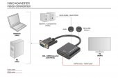 Digitus VGA Erkek to HDMI Dişi Çevirici DA-70473 - 1