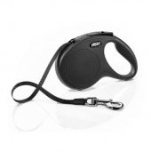 Flexi New Classic Otomatik Siyah Şerit Gezdirme Medium 5 Metre - 1