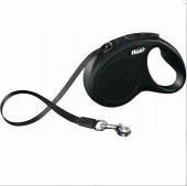 Flexi New Classic Otomatik Siyah Şerit Gezdirme Small 5 Metre - 1