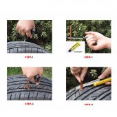 Zhltools 6 Parça Motorsiklet Bisiklet Lastik Tamir Kiti - 7