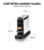 Nespresso D140 Citiz Platinum,Paslanmaz Çelik Kapsüllü Kahve Makinesei - 4