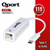 Q-TR45 Q-TR45 TYPE-C TO RJ45 (GİGABİT) NETWORK CONVERTER (ÇEVİRİCİ DÖNÜŞTÜRÜCÜ) - 1