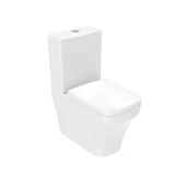 Creavit Solo Beyaz Kanalsız Duvara Sıfır Klozet Takım SO361, Creavit Solo Duroplast Yavaş Kapak - 6