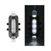 Şarjlı 4 Modlu Bisiklet Arka Stop Lambası Ikaz Uyarı Işığı C07 - 1