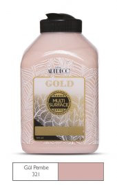 Artdeco Gold Multi Surface Akrilik Boya 500ml 321 Gül Pembe - 1
