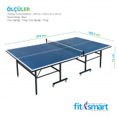 FİT SMART Fit And Smart St-200 Yarı Profesyonel 15 Mm Indoor Masa Tenisi Masası - 4