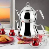 Remetta İlda Silver Çelik Çaydanlık Seti-Mini Boy - 1